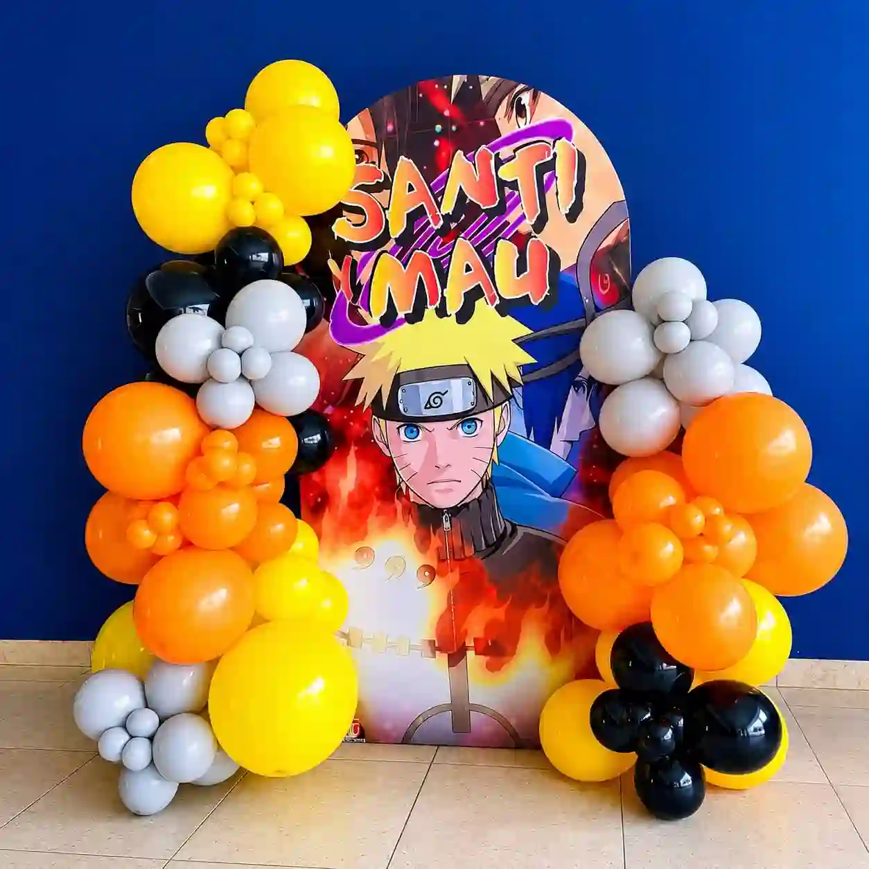 Simple Naruto Theme Anime Birthday Decoration